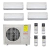 Quad Zone Wall Mounted Ductless Mini Splits