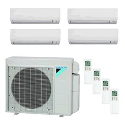 Quad Zone Wall Mounted Ductless Mini Splits