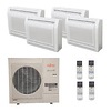 Quad Zone Floor Mounted Ductless Mini Splits