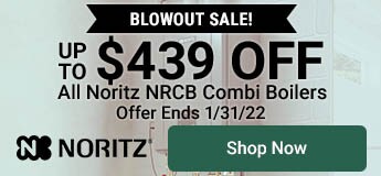 Noritz - $439 Off NRCB Boilers