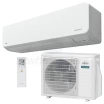 Fujitsu - 12k BTU Cooling + Heating - LZBH Wall Mounted Air Conditioning System - 29.4 SEER2