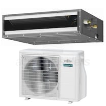View Fujitsu - 18k BTU Cooling + Heating - Slim Concealed Duct Air Conditioning System - 21.5 SEER2