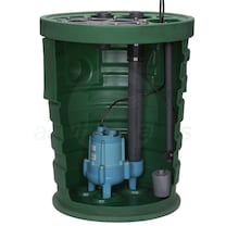 Little Giant 9JF2V2D 4/10 HP Sewage System w/ Float Switch 2