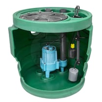 Little Giant 9JF2V2DA1 4/10 HP Sewage System w/ Float & Indoor Alarm