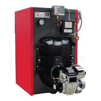 Crown Boiler Co. 86% AFUE 73k BTU Steam Oil Boiler with Tankless Coil