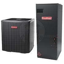 Goodman - 2.0 Ton Cooling - Air Conditioner + Variable Speed Air Handler System - 18.0 SEER