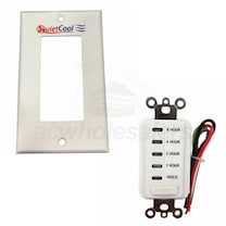 QuietCool 8 Hour Countdown Timer and Single Gang Wall Plate