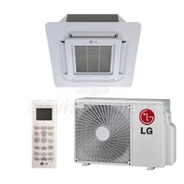LG - 12k Cooling + Heating - Ceiling Cassette - Air Conditioning System - 19.4 SEER