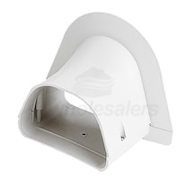 Fortress Refrigerant Line Set Cover 4.5 inch Soffit Inlet White Finish