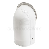 Fortress Refrigerant Line Set Cover 4.5 inch Wall Inlet White Finish