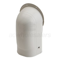 Fortress Refrigerant Line Set Cover 3.5 inch Wall Inlet Ivory Finish