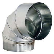 Broan 7 Inch Round Elbow Duct for Range Hoods and Bath Fans