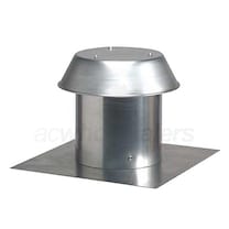 Broan Up to 12 Inch Round Duct Aluminum Roof Cap For Flat Roofs