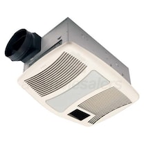 Broan Bathroom Fan Ultra Silent 110 CFM 0.9 Sones with Heater & Light