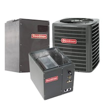 Goodman - 1.5 Ton Cooling - Air Conditioner + Air Handler Kit - 15.0 SEER