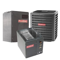 Goodman - 2.0 Ton Cooling - Air Conditioner + Variable Speed Air Handler Kit - 16.5 SEER