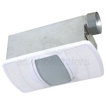 Air King 70 CFM Bathroom Exhaust Fan With Light and Ceramic Heater