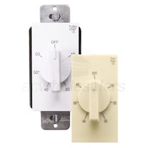 Air King White Bathroom Fan Control Switch w/ Electric Delay Timer