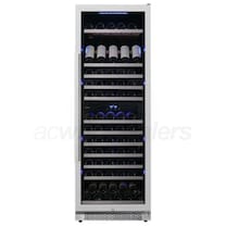 Avallon - 151 Bottle Capacity Built-In or Free Standing Wine Cooler - Dual Zone - Right Swing Door