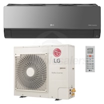 LG - 18k Cooling + Heating - Art Cool Mirror Wall Mounted - Air Conditioning System - 22 SEER2
