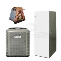 Revolv - 4.0 Ton Cooling - 75k BTU/Hr Heating - Air Conditioner + Electric Furnace Kit - 14.0 SEER - For Upflow Installation