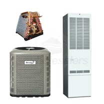 Revolv - 4.0 Ton Cooling - 56k BTU/Hr Heating - Air Conditioner + Multi-Speed Furnace Kit - 14.0 SEER - 80% AFUE - For Downflow Installation