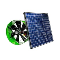 QuietCool - 1,486 CFM - Advanced Attic Gable Fan - With 40W Solar Panel