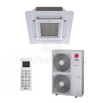 LG - 36k BTU Cooling + Heating - Ceiling Cassette LGRED° Air Conditioning System - 21.5 SEER