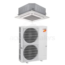 View Mitsubishi - 30k BTU Cooling + Heating - P-Series Ceiling Cassette Air Conditioning System - 20.2 SEER2