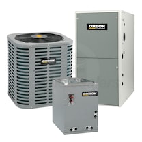 Oxbox 2.5 Ton 14 SEER 80% AFUE Gas Electric Air Conditioner System