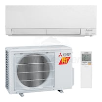 Mitsubishi - 12k BTU Cooling + Heating - M-Series H2i plus Wall Mounted Air Conditioning System - 26.1 SEER