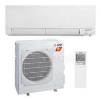 Mitsubishi - 15k BTU Cooling + Heating - M-Series H2i plus Wall Mounted Air Conditioning System - 22.2 SEER