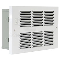 King Electric - 6000/7600 BTU - Small Hydronic Wall Heater with Aqua Stat and Fan Switch