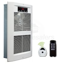 King Electric - ECO2S Large Electronic Wall Heater - 120V - 2750W - White Dove