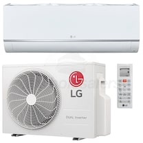 LG - 18k BTU Cooling + Heating - Wall Mounted Air Conditioning System - 17.0 SEER
