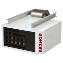 Reznor UBX Power Vented Gas Fired Unit Heater, High Static Blower Fan, LP, Aluminized Heat Exchanger - 45,000 BTU