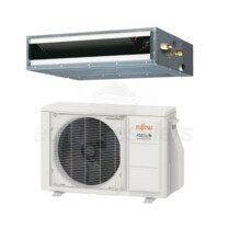 Fujitsu - 9k BTU Cooling + Heating - Slim Concealed Duct Air Conditioning System - 20 SEER