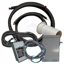 Primary Mini Split Installation Starter Kit for Cassettes and Concealed Duct Units - 15' Long - 3/8