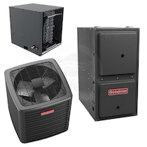 Goodman - 4.0 Ton Cooling - 80k BTU/Hr Heating - Air Conditioner + Variable Speed Furnace Kit - 16.5 SEER2 - 96% AFUE - Horizontal
