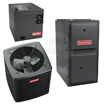 Goodman - 2.5 Ton Cooling - 80k BTU/Hr Heating - Air Conditioner + Multi Speed Furnace System - 14.5 SEER2 - 96% AFUE - Upflow