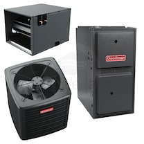 Goodman - 2.5 Ton Cooling - 40k BTU/Hr Heating - Air Conditioner + Variable Speed Furnace Kit - 15 SEER2 - 96% AFUE - Horizontal