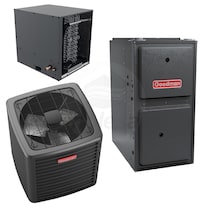 Goodman - 5.0 Ton Cooling - 120k BTU/Hr Heating - Air Conditioner + Heat Pump + Furnace System - 15.0 SEER2 - 97% AFUE - Horizontal