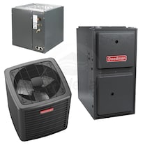 Goodman - 5.0 Ton Cooling - 80k BTU/Hr Heating - Air Conditioner + Heat Pump + Furnace System - 15.2 SEER2 - 92% AFUE - Upflow