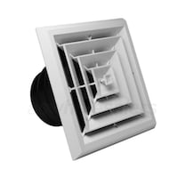 RectorSeal TRUaire® Retrofit - 4-Way Ceiling Diffuser with Grille and Damper - 6