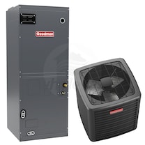 Goodman - 3.0 Ton Cooling - 36k BTU/Hr Heating - Heat Pump + Air Handler System - 15.1 SEER2 - 7.8 HSPF2