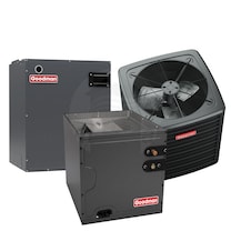 Goodman - 1.5 Ton Cooling - 18k BTU/Hr Heating - Heat Pump + Air Handler System - 14.3 SEER2 - 7.5 HSPF2