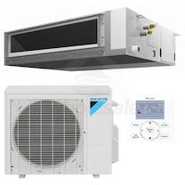 Daikin - 24k BTU Cooling + Heating - FDMQ Series Concealed Duct Air Conditioning System - 15.2 SEER2