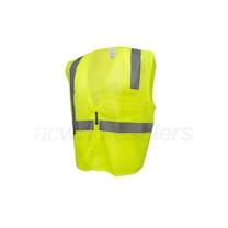 Armateck - Mesh Safety Vest with Zipper - Hi-Vis Green - XL