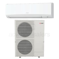 View Mitsubishi - 36k BTU Cooling + Heating - P-Series Wall Mounted Air Conditioning System - 19.4 SEER2
