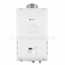 Noritz 5.0 GPM at 60F 85% TE LP Tankless Water Heater Builder's Pack